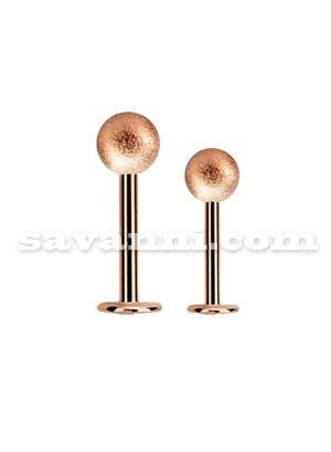 Labret rose gold sand blast