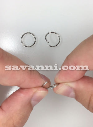 1.0mm Sileä Rengas Kirurginteräs