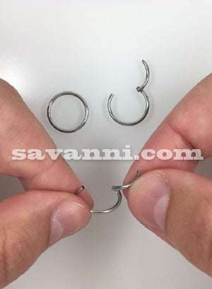 1.6mm Segmenttirengas Clicker Titaani