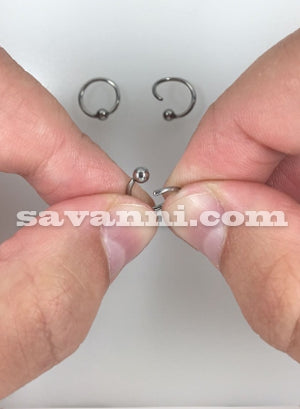 1.0mm Ohut Rengas Kiinteä Pallo