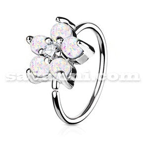 0.8mm Lävistysrengas Opal Flower