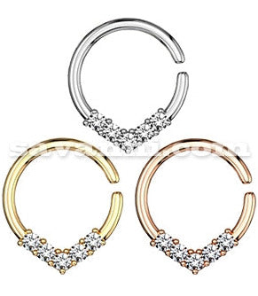 1.2mm Lävistysrengas Zircon Nuoli