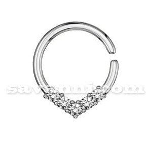 1.2mm Lävistysrengas Zircon Nuoli