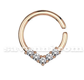 1.2mm Lävistysrengas Zircon Nuoli