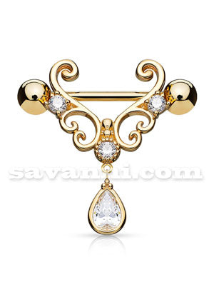 Nännikoru Filigree Heart With Tear Drop