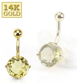 Kultainen napakoru zirkoni