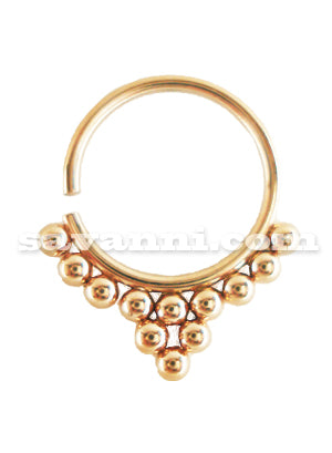 0.8mm Lävistysrengas Beaded Trim