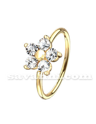 0.8mm Lävistysrengas Kaunis Kukka