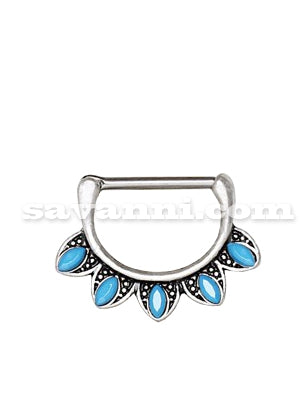 Nännikoru Clicker Turquoise Oval