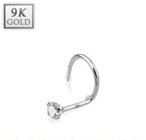 Nenäkoru valkokulta zirkoni