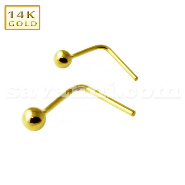 Taivutettu kultainen nenäkoru