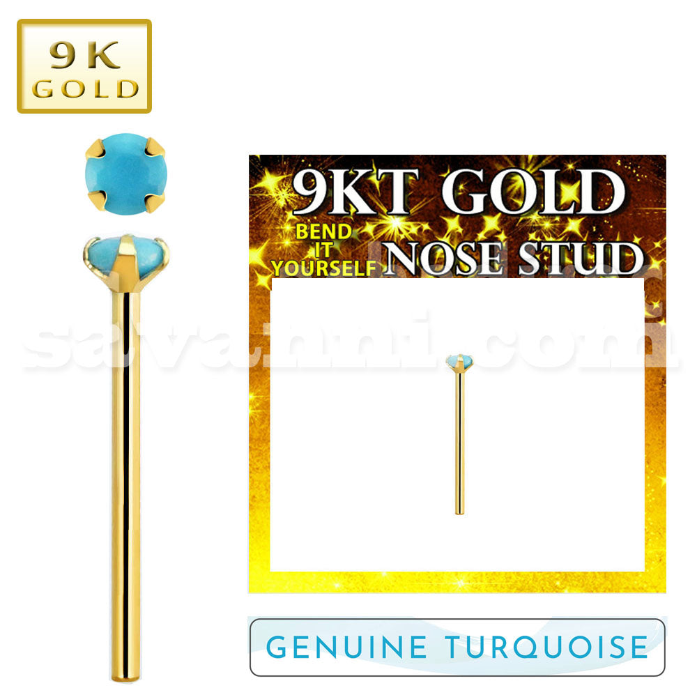 Nenäkoru kulta turkoosi