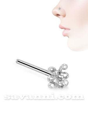 Nenäkoru Suora Hopea Bug