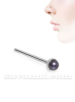 Nenäkoru Suora Hopea Värikäs Helmi