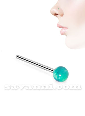 Nenäkoru Suora Hopea Marmoripallo