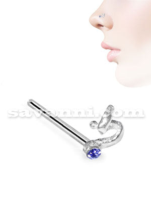 Nenäkoru Suora Hopea Serpentiini