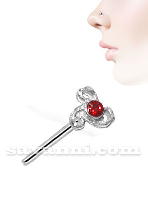 Nenäkoru Suora Hopea Trinity