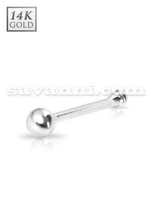 Nenäkoru valkokulta 14K