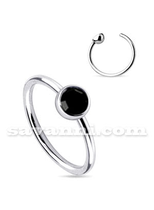 Rengas Kirurginteräs Värikäs Strassikivi