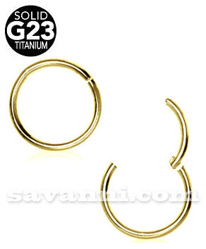 1.6mm Kullanvärinen Segmenttirengas Clicker Titaani