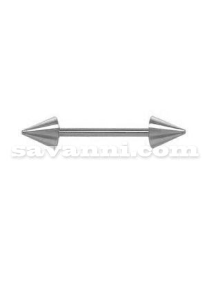 1.6mm Barbell Piikeillä