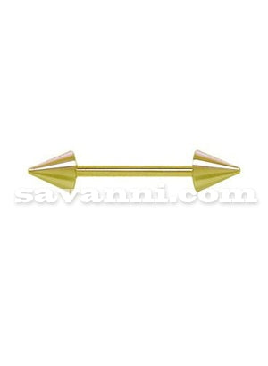 1.6mm Kullanvärinen Barbell Piikeillä