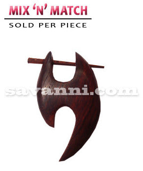 Punaruskea Tribal Puukorvakoru