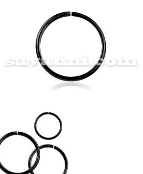 1.0mm Musta Sileä Rengas