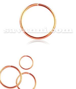 1.2mm Sileä Rengas Rose Gold