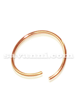 1.0mm Sileä Rengas Rose Gold
