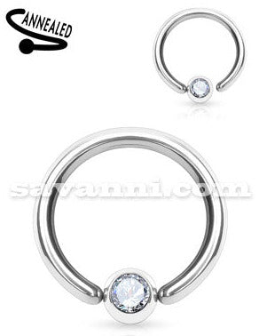 1.6mm Rengas Kiinteä Pallo Strass