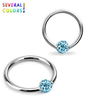 1.2mm BCR-Rengas Crystal Pallo 4mm