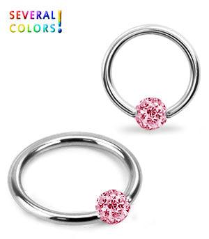 1.6mm Rengas Crystal Pallo 5mm
