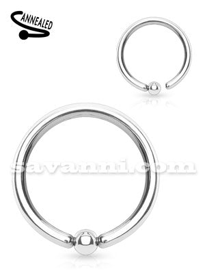1.0mm Ohut Rengas Kiinteä 2mm Pallo