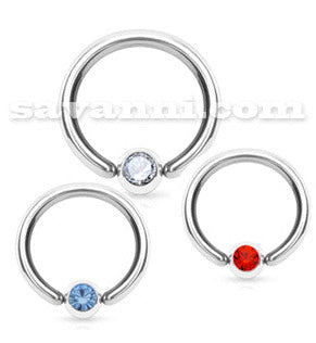 1.6mm BCR Lävistysrengas Strass