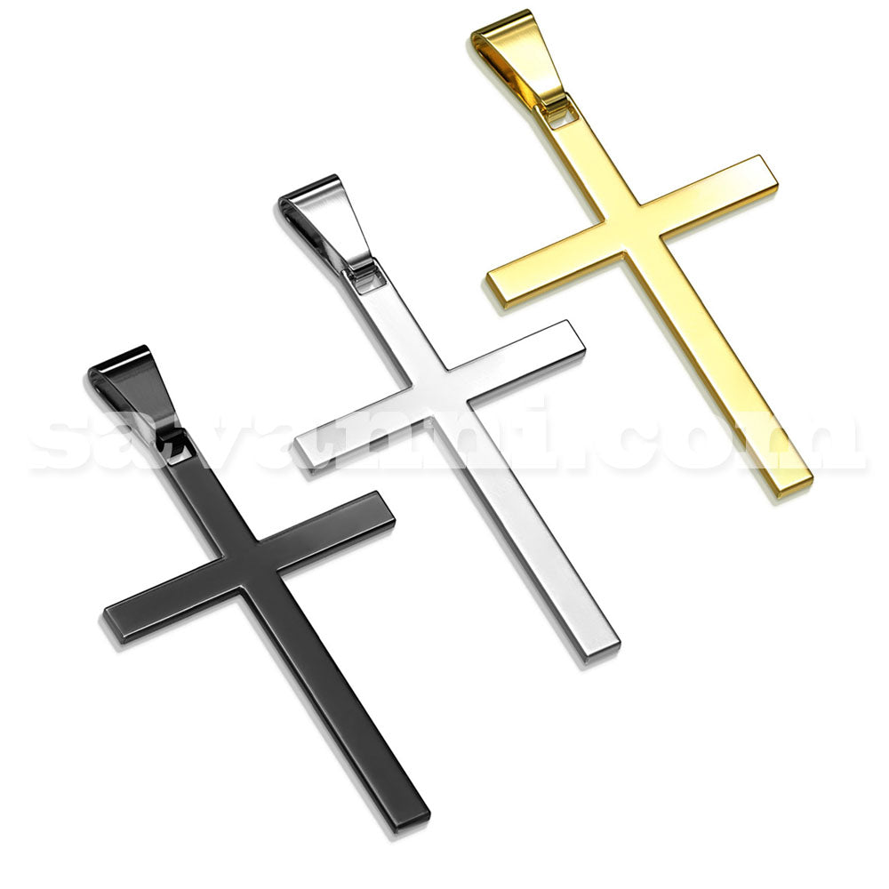 Kirurginteräs Riipus Kapea Risti