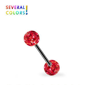 Musta rustokoru crystal-palloilla