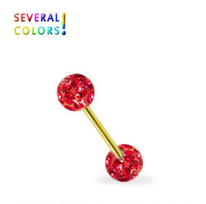 Kullanvärinen barbell crystal