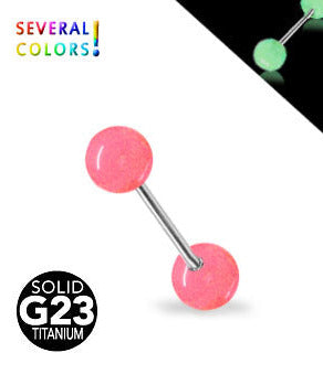 Rustokoru pimeässä loistavat pallot