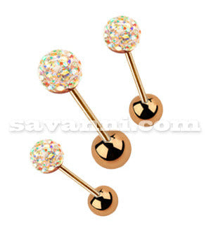 Rustokorusetti Rose Gold Shampanja Crystal