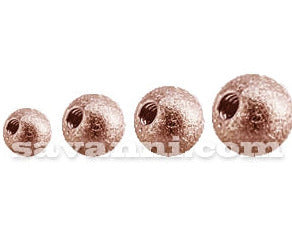 1.6mm Lävistyskorun Irtopallo Sand Blast Rose Gold