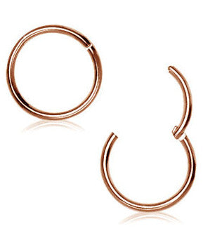 1.2mm Rose Gold Segmenttirengas Clicker