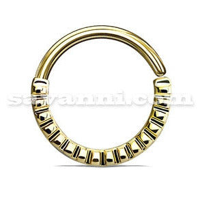 1.2mm Lävistysrengas Grooved Half Circle