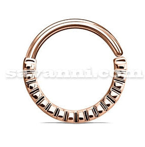 1.2mm Lävistysrengas Grooved Half Circle