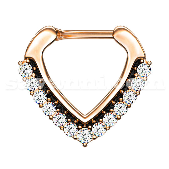 1.2mm Septum Clicker Chevron Gem