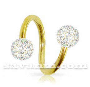 Kullattu spiraali lävistyskoru