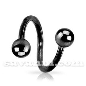 1.6mm Musta Spiraali