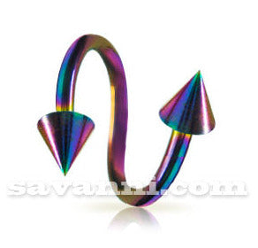 1.6mm Spiraali Piikeillä Rainbow