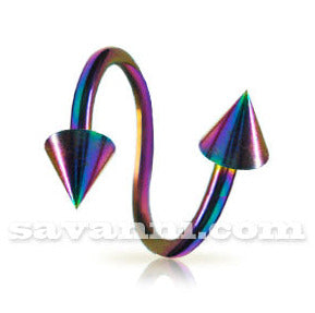 1.2mm Spiraali Piikeillä Rainbow