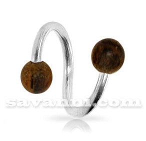 1.6mm Spiraali Kirurginteräs Puupalloilla